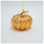 Γυαλινη led Φωτιζομενη Κολοκυθα, Μπαταριας, Πορτοκαλι, 14,5x13,5cm