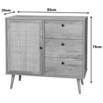 Μπουφές Oslo Pakoworld σε Sonoma Απόχρωση 85x39x79εκ