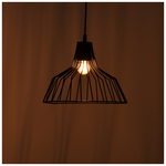 Φωτιστικό Οροφής Derbea Pakoworld ε27 Μέταλλο Μαύρο Φ25x70εκ