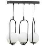 Φωτιστικό Οροφής Τρίφωτο Lavol Pakoworld ε27 Μέταλλο Μαύρο 30x3x70εκ