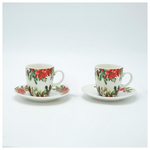 Κουπα με Πιατακι, με Αλεξανδρινο, 80ml, σετ 2 τμχ