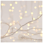 Σειρα, 180 led 3mm, 31v, Επεκταση εωσ 8, Διαφανο Καλωδιο, Θερμο Λευκο Led, ana 7,5cm, Χωρις Μετασχηματιστη, Ιρ44