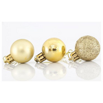 Μπαλα Πλαστικη, Χρυση, σετ 24τμχ, 3cm