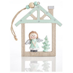 Σπιτακι Μεντα με Αγγελακι, Κρεμαστο, 26x11,5x4cm