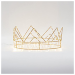 Μπρονζε Κορωνα Φωτιζομενη 40χ14.5, 160 Μινι Led, με Μετασχηματιστη, Μπρονζε Χαλκινο Καλωδιο, Θερμο Λευκο Led, Προεκταση Παροχης 3m, ip 44