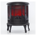 Σομπα Πλαστικη, Μαυρη, με εφε Φλογας, 46x23,5x56cm