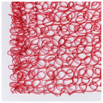 Φραχτης Pvc, Κοκκινος με Glitter, 1x10cm (Τιμη ανα Μετρο)