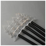 Σειρα, 5 led 3mm, 5 Δεντρα με Ραβδι για Εδαφος 37cm, Ηλιακο Συλλεκτη με Αισθητηρα, Μαυρο pvc Καλωδιο, Θερμο Λευκο Led, ανα 35cm, Προεκταση Παροχης 2m, Ip44