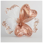 Λουλουδι Ιβισκος Ροζ, Οργαντζα, 30cm