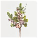 Κλαδι, με Διακοσμητικα Ροζ, 40cm