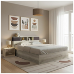 Σετ Κρεβατοκάμαρας Olympus Castillo Toro με Κρεβάτι 160x200εκ σετ 3τεμ