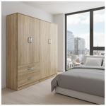 Ντουλάπα Τετράφυλλη Lego Pakoworld Sonoma 160x42x180εκ