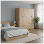 Ντουλάπα Πεντάφυλλη Lego Pakoworld Sonoma 170x42x180εκ