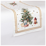 Ρανερ, Λευκο με Χριστουγεννιατικο Δεντρο, 40x140cm