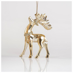 Ταρανδος Ακρυλικος, ματ Χρυσο, με Glitter, 7x11,6cm