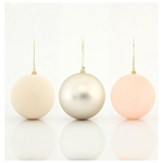 Μπαλα Πλαστικη Ιβουαρ Ρετρο, σετ 6τμχ, 8cm