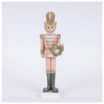 Διακοσμητικο Πολυρεζιν, Γατα Στρατιωτης, Ροζ, 6,5x5x23cm