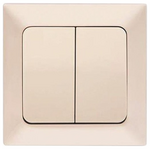Διακοπτης a/r-k/r Μπεζ