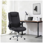 Καρέκλα Γραφείου Διευθυντη Kesla Pakoworld pes Μαύρo 65x65x113-121εκ