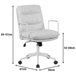 Καρέκλα Γραφείου Διευθυντη Kreno Pakoworld pes Γκρι 56x67x89-97εκ