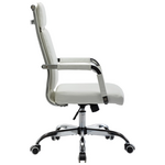 Καρέκλα Γραφείου Διευθυντη Mavel Pakoworld pu Λευκό 55x62x100-110εκ