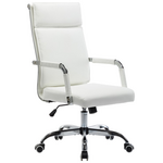 Καρέκλα Γραφείου Διευθυντη Mavel Pakoworld pu Λευκό 55x62x100-110εκ