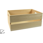 Wooden crate with dimensions 40x30x17,5cm