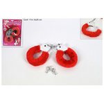 Safety handcuffs with key and fur