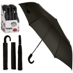 Folding automatic Umbrella with handle - Black