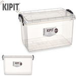 Transparent plastic box with a capacity of 13.7 liters