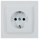 Πριζα Σουκο 16a Λευκη με Παιδικη Προστασια