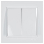 Διακοπτης k/r Κουμπωτος Λευκος