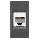 Πριζα Data 1 Modules cat 6 rj 45 Γραφιτης