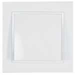 Διακοπτης Απλος Κουμπωτος Λευκος