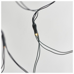 Διχτυ, 60 led 5mm, Ηλιακο Πανελ me Αισθητηρα Φωτος, 8 Προγραμμα, Πρασινο pvc Καλωδιο, Θερμο Λευκο led (H100 x W100cm), Προεκταση Παροχης 1m, Ιρ44