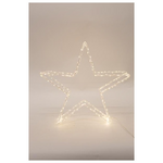 Ακρυλικο Αστερι, 3,5v Μετασχηματιστη, 120 Θερμα Λευκα Led, Προεκταση Παροχης 5m, 46x8,5x46cm, Ip44