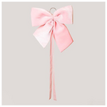 Φιογκος, Βελουδινος Ροζ, με Κορδελα, 44cm