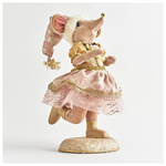 Κυρια Ποντικι, με ροζ Ρουχα, 30x27x57cm