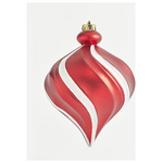 Πλαστικο Στολιδι, Κρεμμυδι, Ασπρο και Κοκκινο, 15cm