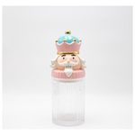 Μπισκοτιερα με Καπακι Καρυοθραυστη, Διακοσμητικη, 12x30cm