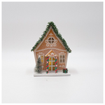 Χαρτινο Σπιτακι, Καφε, Φωτιζομενο, 12.5x10.5x16cm