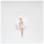 Νεραιδα σε Κουνια, Λευκh, 15cm