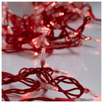 Σειρα, 96 led 5mm, 24v, Κοκκινο Καλωδιο Καουτσουκ, με Επεκταση, 2 Κονεκτορες Μεχρι 10 Σετ, Κοκκινο led ανα 10cm, σετ 5 Σειρες και μια Επεκταση 3m, Ιρ65