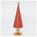 Δεντρακι, Κοκκινο με Χρυση Βαση, 14,5x14,5x47cm