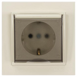 Πριζα Σουκο Καπακι 16a Μπεζ