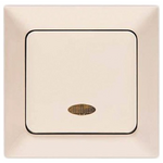 Μπουτον Κλιμακοστασιου+λυχνια Μπεζ