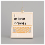 Στολιδι Laptop, Λευκο-Χρυσο, 11,5x8cm