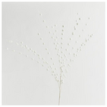 Κλαδι, Λευκο, με Γκλιτερ Περλες, 150cm