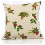 Μαξιλαρι Μπεζ, με Γκι, 40cm