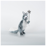 Βελουδινος Σκιουρος με Ραβδακι, Γκρι, 23x24cm